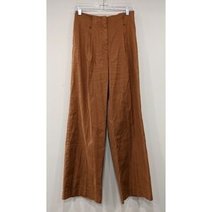 Summam Woman Amsterdam High Waist Linen Cotton Pants Size 4